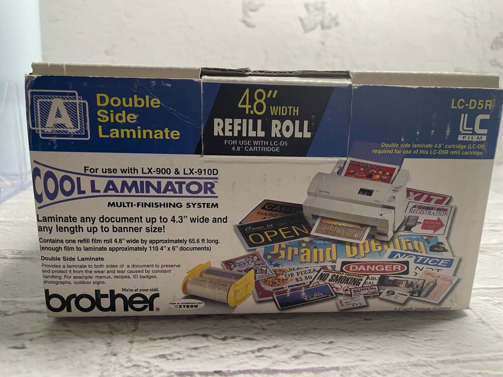 Brother LC-D5R 4.8-inch W Double Side Laminate Refill Roll for Cool Laminator